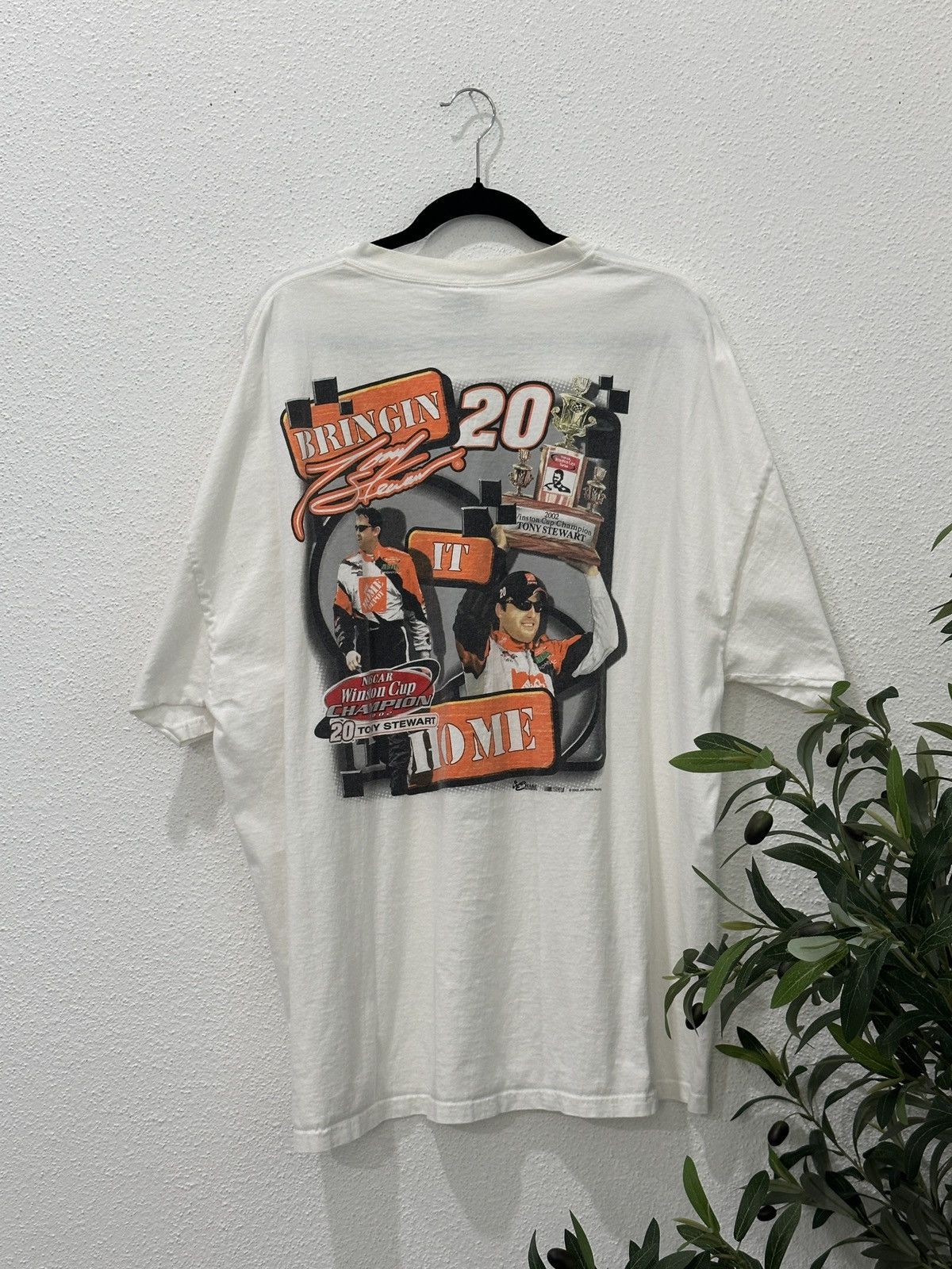 NASCAR Vintage 2002 Tony Stewart NASCAR TShirt Chase Authentics 2XL Size US XXL / EU 58 / 5 - 2 Thumbnail