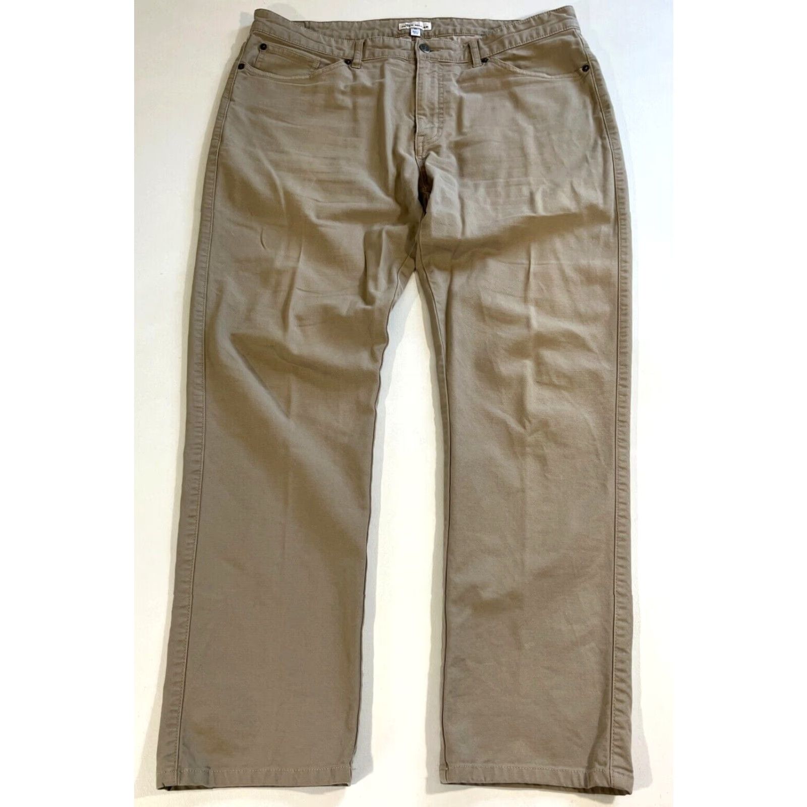 Peter Millar Peter Millar Crown Vintage Canvas Five-Pocket Pants Mens Sz 36x30 Tan Flat Front Stretch Denim Chino Size US 36 / EU 52 - 3 Thumbnail