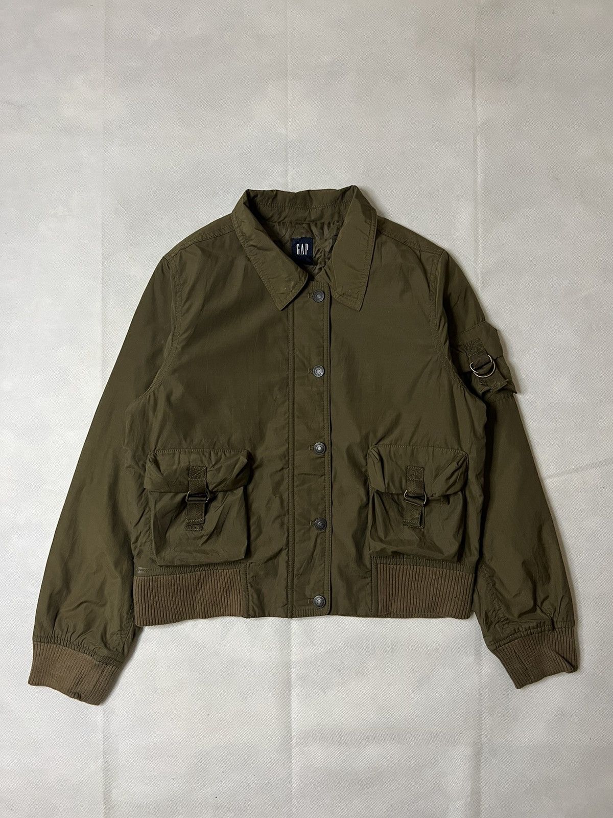 Gap Gap Tactical Multi Pocket Nylon Bomber Jacket Size M / US 6-8 / IT 42-44 - 1 Thumbnail
