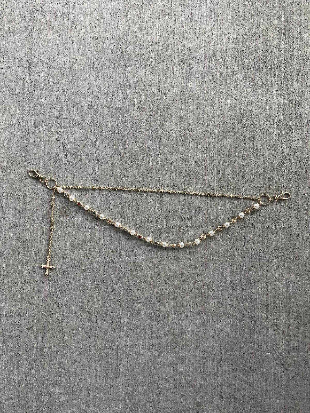 Other Gold rosary rhinestone Jean chain Size ONE SIZE - 6 Thumbnail