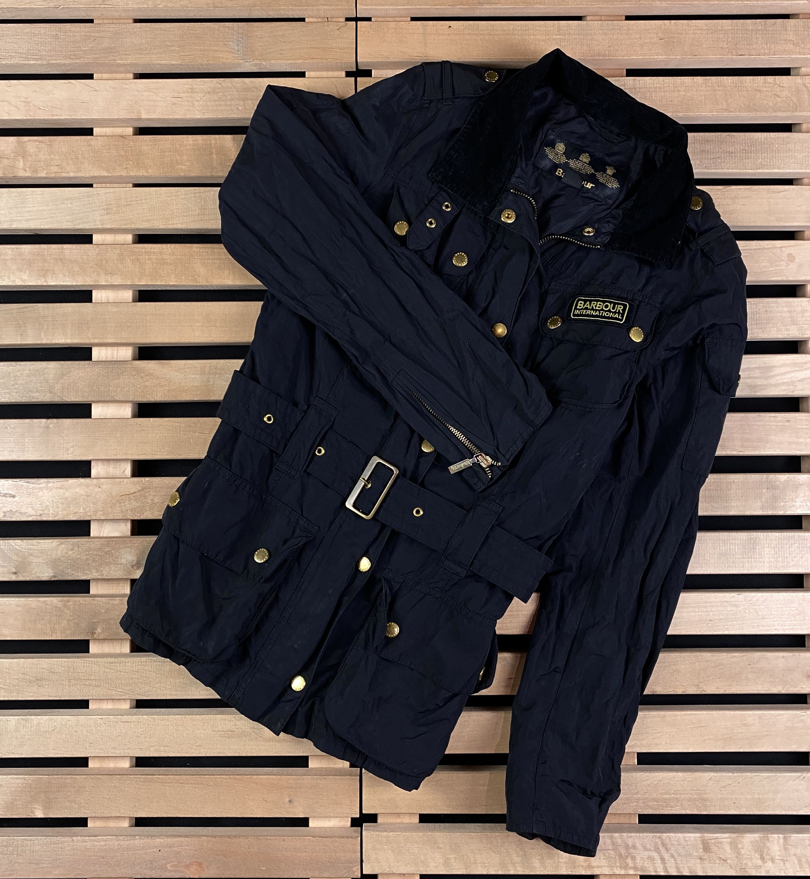 Barbour Womens Belted Jacket Barbour SMU International Size US 4 Size S / US 4 / IT 40 - 1 Thumbnail