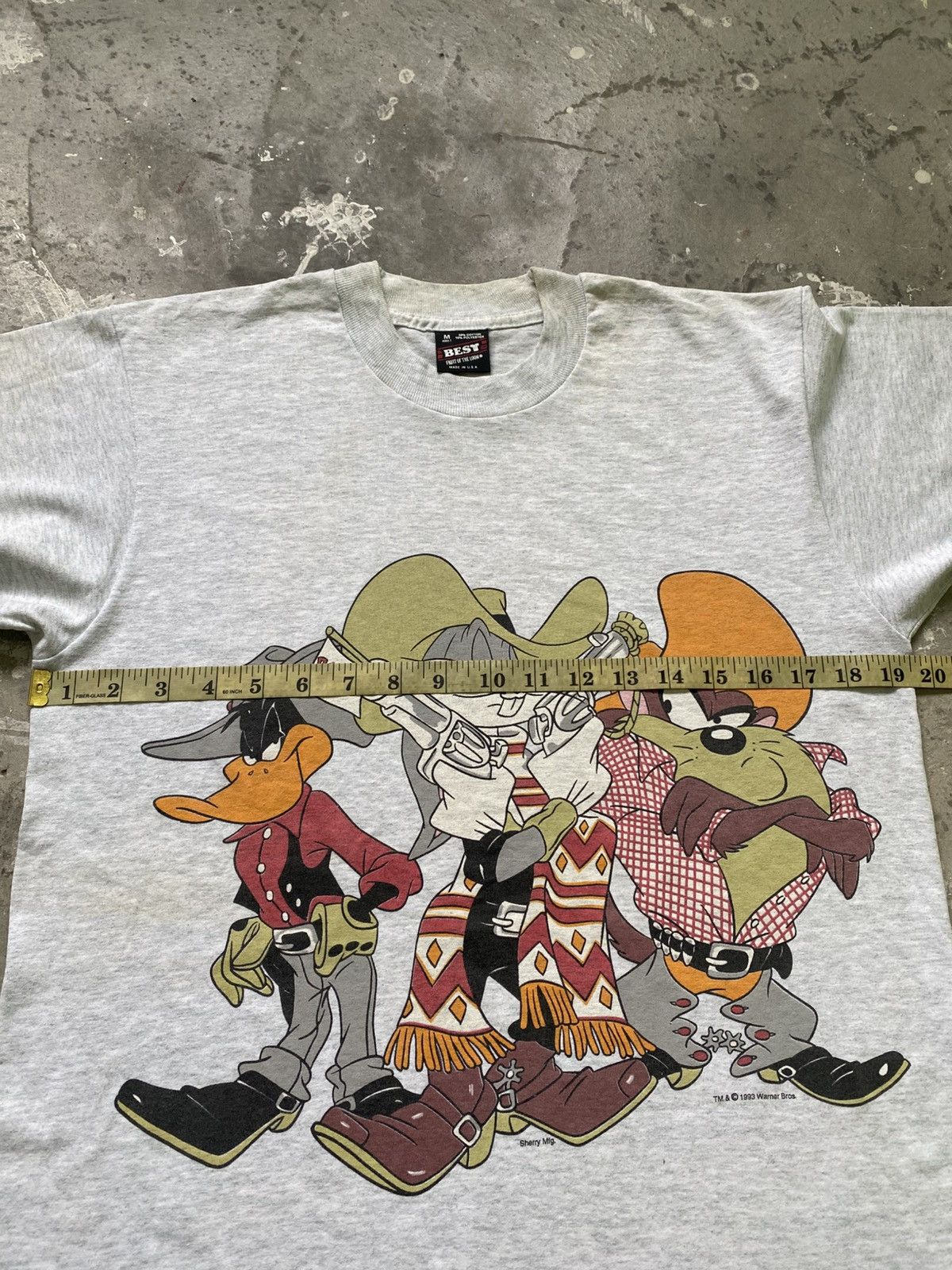 Cartoon Network Vintage 1993 Looney Tunes Cowboy By Warner Bros T Shirt Size US M / EU 48-50 / 2 - 15 Thumbnail