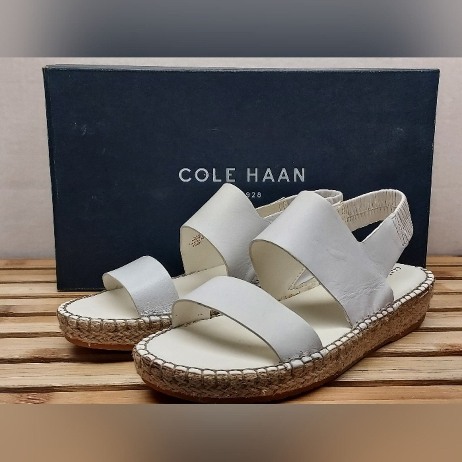 Cole Haan Cole Haan Womens White Cloudfeel Espadrille Sandals Size 6 Size US 6 / IT 36 - 1 Thumbnail