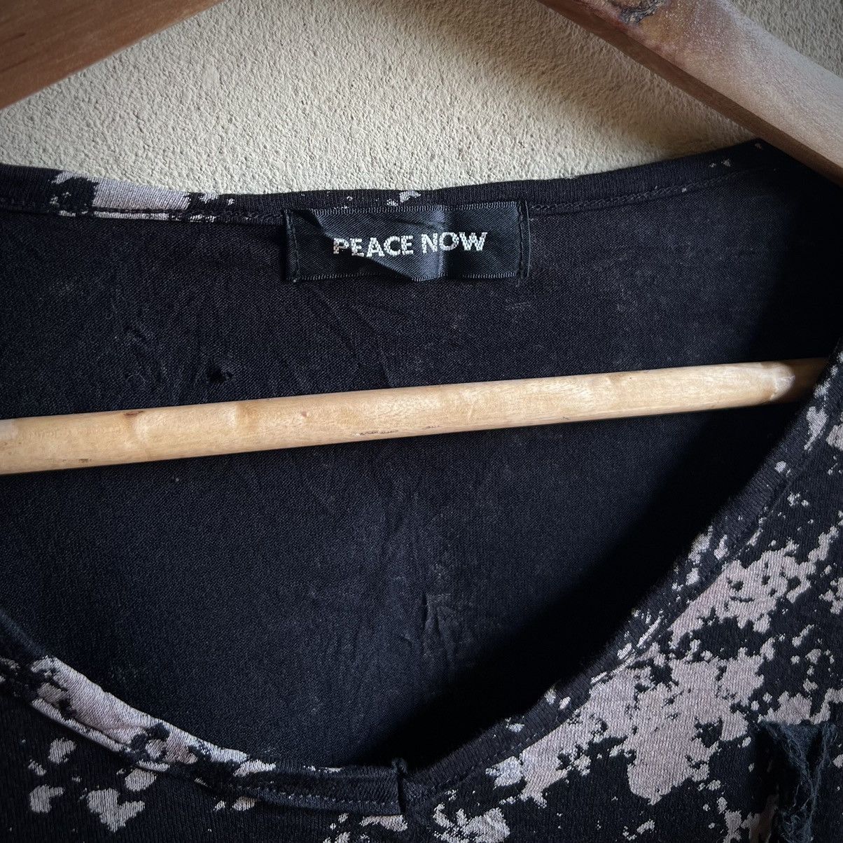 Japanese Brand Peace Now Japan Visual Kei Rope Detail Bleach Long Sleeve Size US M / EU 48-50 / 2 - 5 Thumbnail