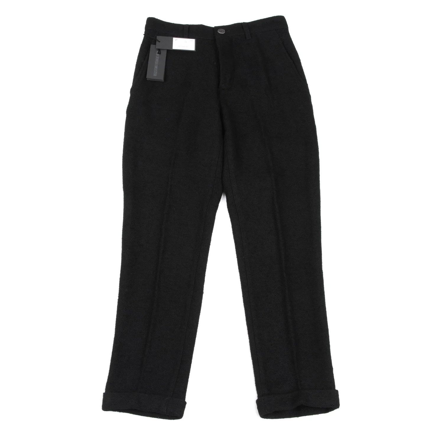 Ann Demeulemeester Wool Blend Button Fly Pants in Black XXS Size US 26 / EU 42 - 1 Thumbnail