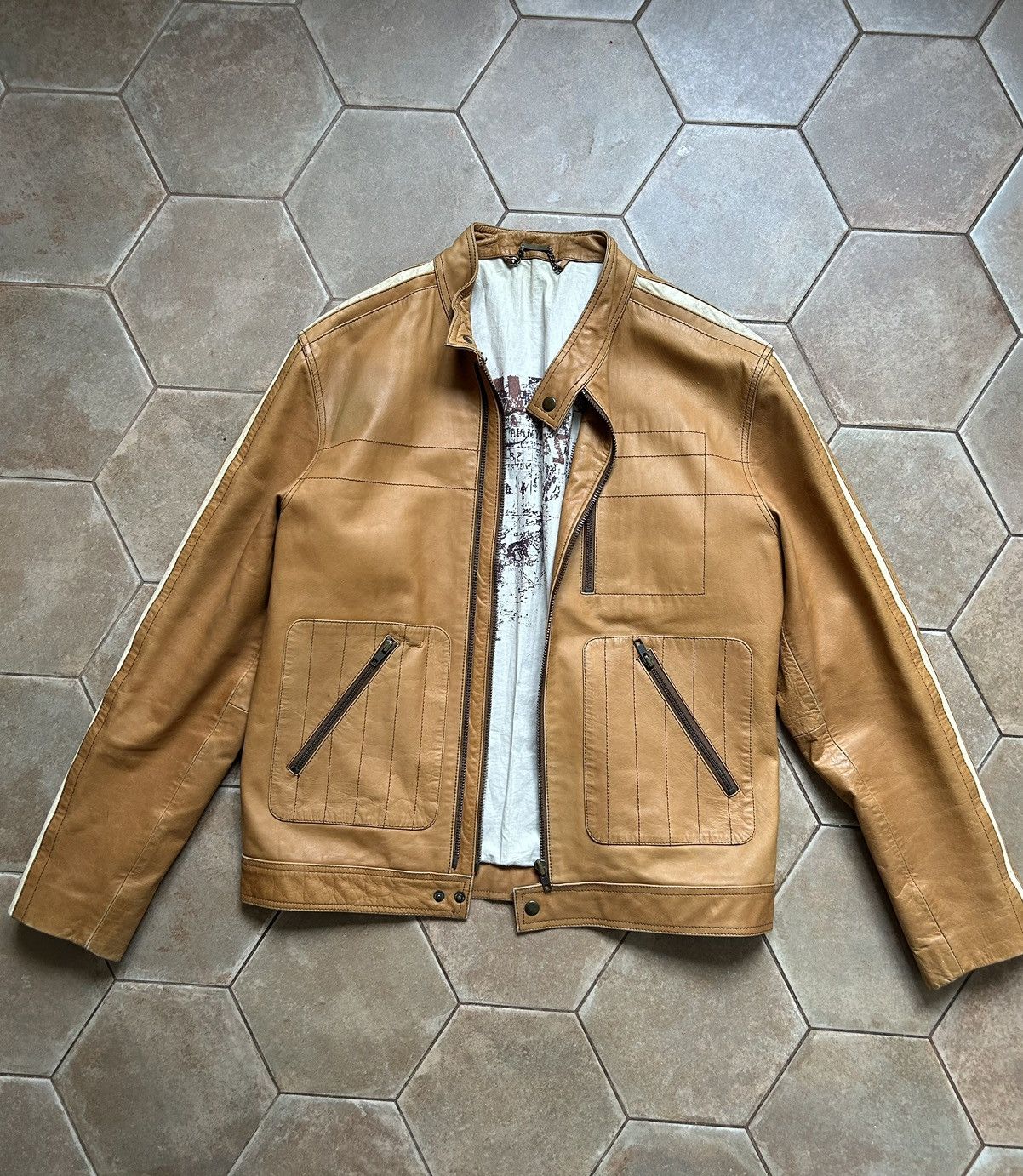 If Six Was Nine Vintage Japan Leather Jacket True Vintage Look Size US M / EU 48-50 / 2 - 1 Thumbnail