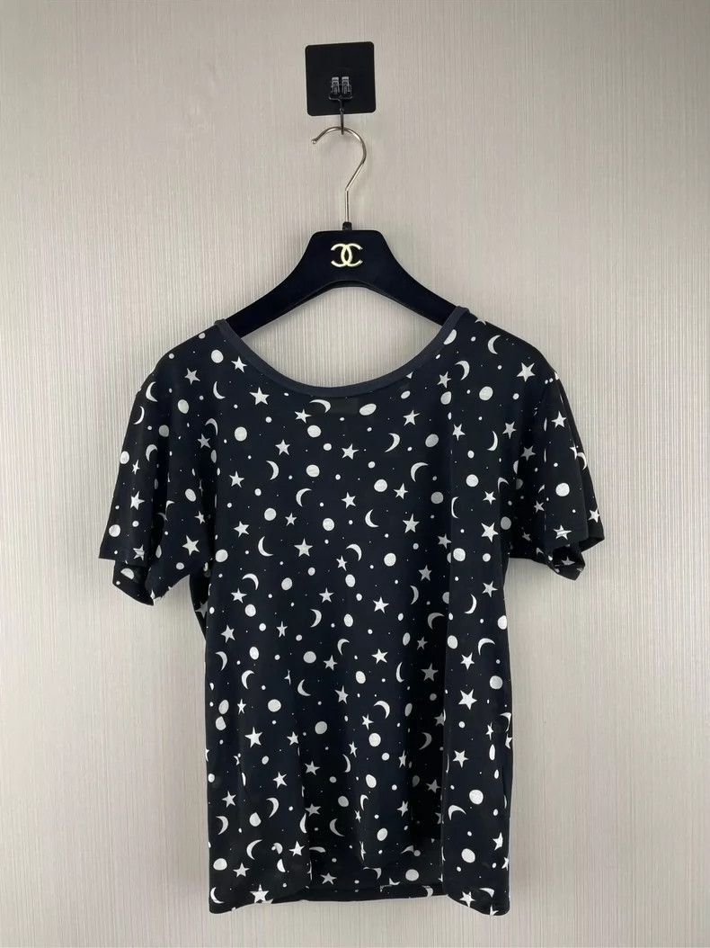Saint Laurent Paris Saint Laurent Paris Saint Laurent Moon and Star Print Shor Size US S / EU 44-46 / 1 - 1 Thumbnail