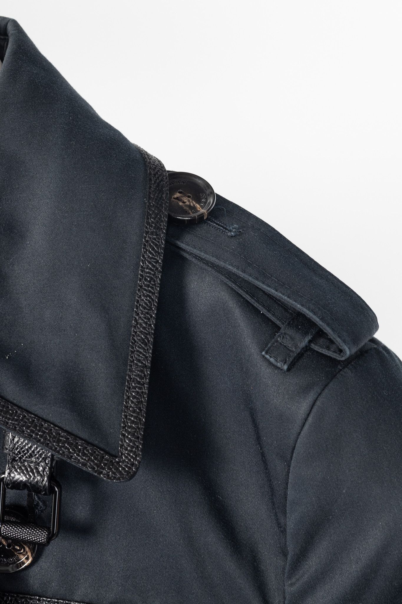 Burberry Burberry Cotton Double-Breasted Belted Trench Coat Size XS / US 0-2 / IT 36-38 - 6 Thumbnail