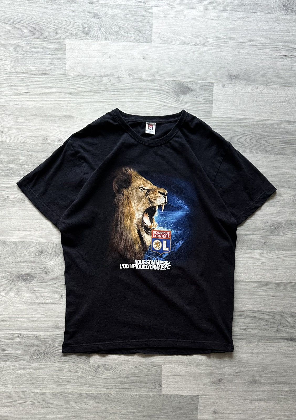 Vintage Oversize T-shirt FC Olympique Lyonnais Size US XXL / EU 58 / 5 - 1 Thumbnail