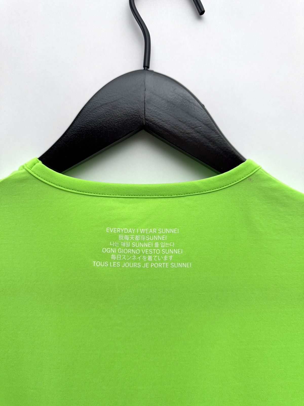 Sunnei Sunnei Pocket Detail T-Shirt – Lime Green Size L / US 10 / IT 46 - 3 Thumbnail