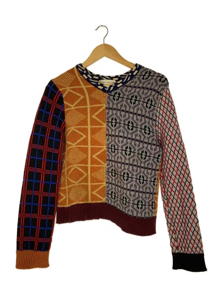 Comme des Garcons × Comme des Garcons SHIRT Pattern Wool Knit Sweater Size US S / EU 44-46 / 1 - 1 Thumbnail