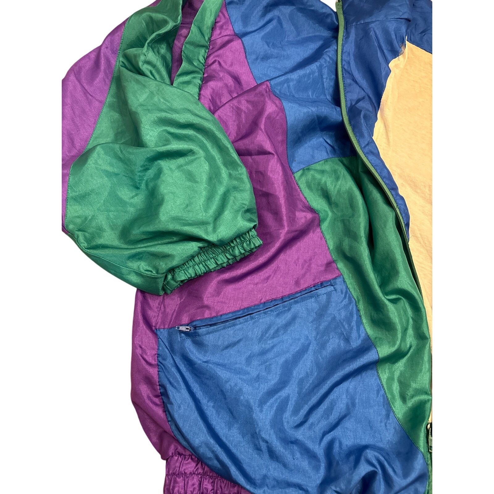 Puma Vintage 80s Puma parachute nylon track removable sleeve Size L / US 10 / IT 46 - 6 Thumbnail