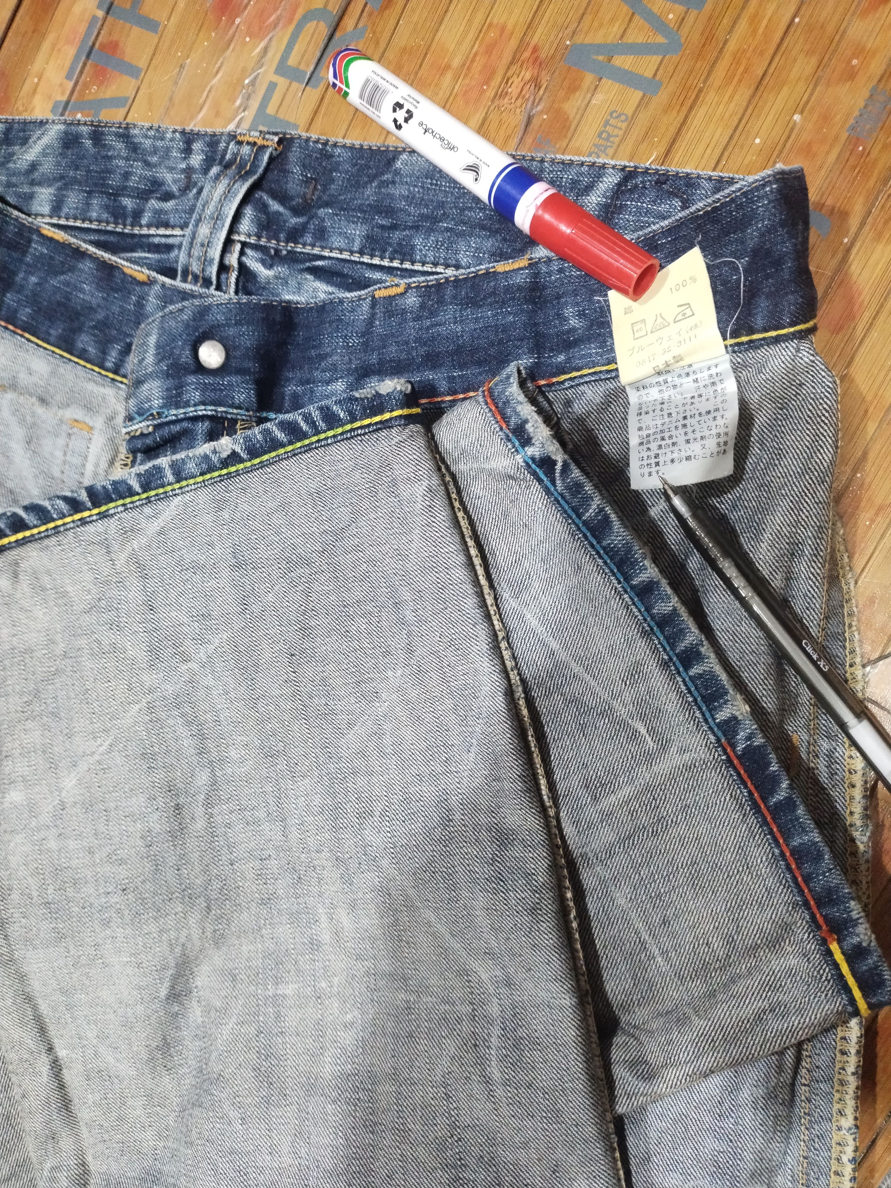 Japanese Brand Jeans Blueway, Bush Pant, Nippon Size US 32 / EU 48 - 11 Thumbnail
