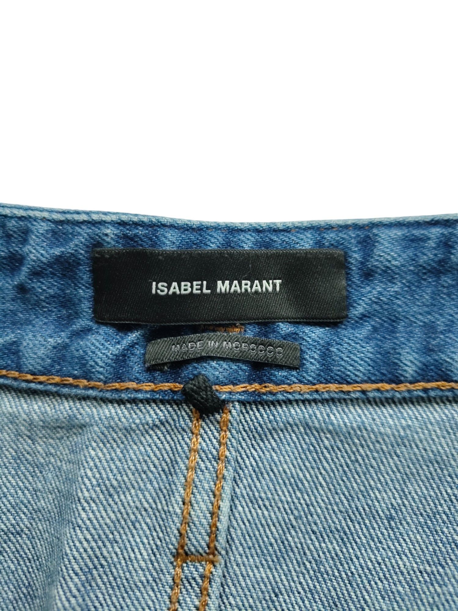 Isabel Marant Blue Washed Denim Slim Fit Jeans Size 26" / US 2 / IT 38 - 3 Thumbnail