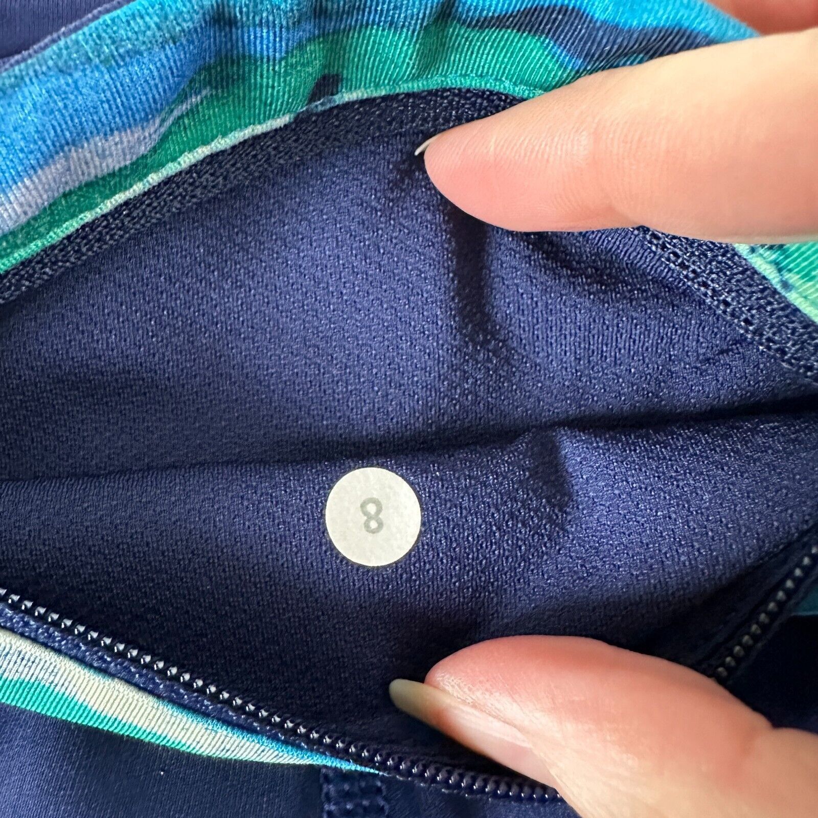 Lululemon Lululemon Pace Rival Hero Blue Seven Wonders Crop Legging 8 Size 30" / US 8 / IT 44 - 7 Thumbnail