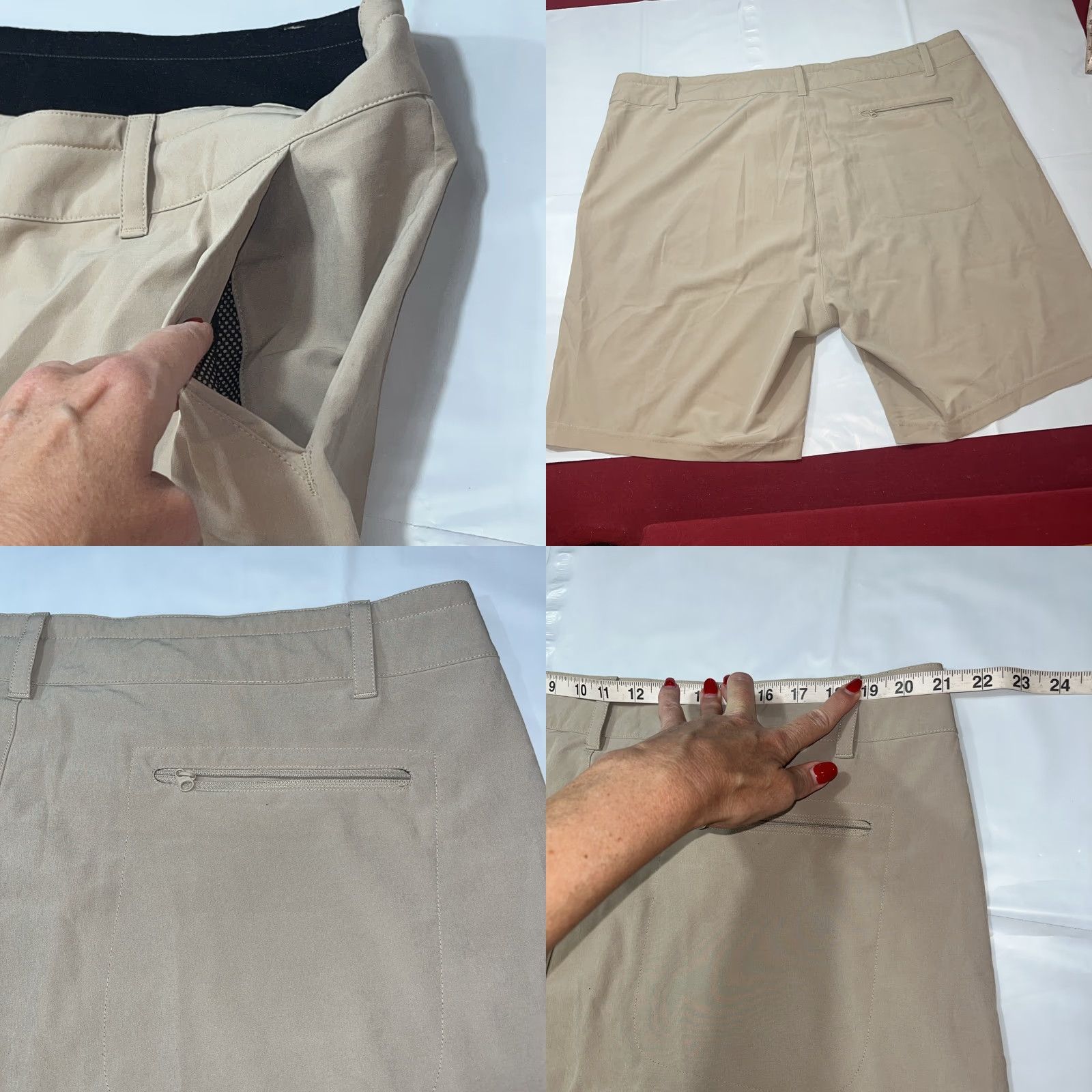 Smartwool Smartwool TAN Merino Wool Zip Snap Shorts Men’s 2XL Outdoor Hiking 8” inseam NEW Size US 39 - 10 Thumbnail