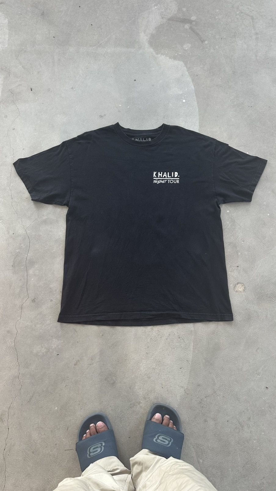 Vintage KHALID SOLO SINGER TOUR TEE Size US XL / EU 56 / 4 - 2 Thumbnail