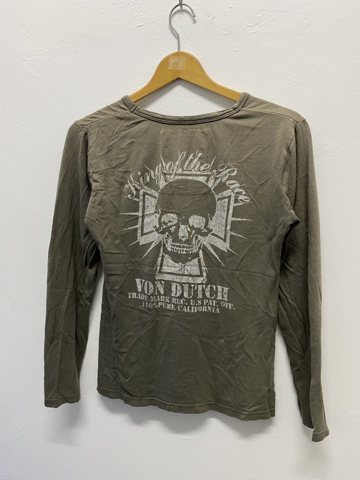 Other 2000s Von Dutch Glitter Skull Long Sleeve Size US S / EU 44-46 / 1 - 5 Thumbnail