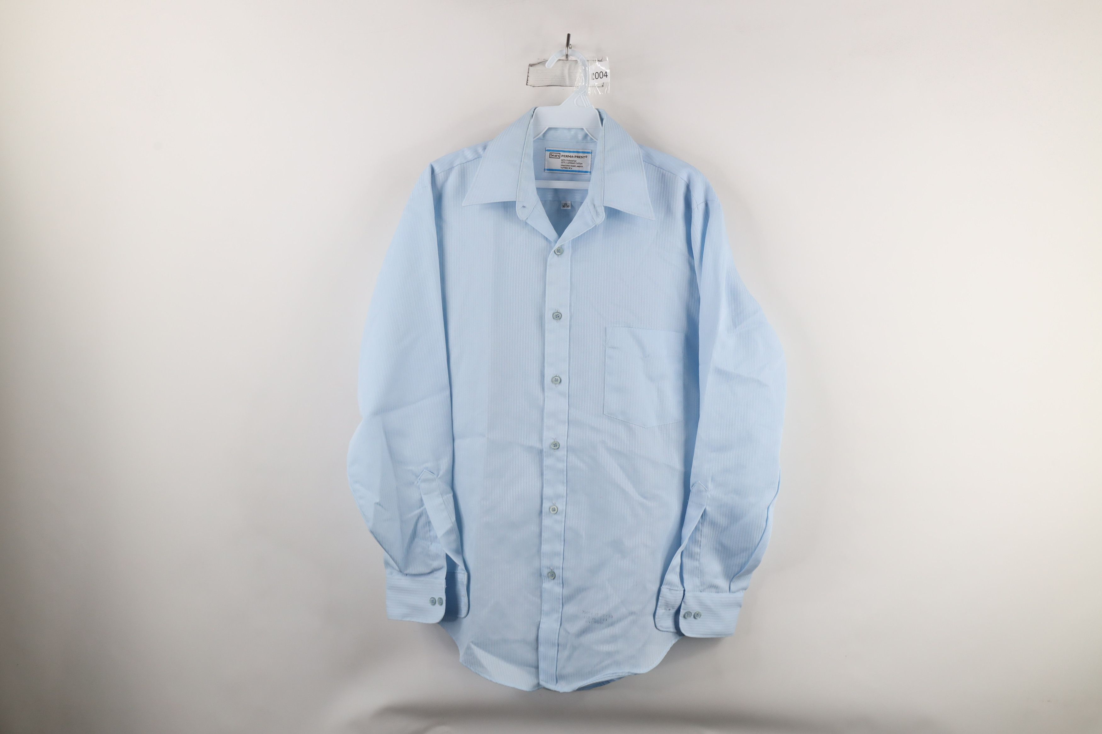 Vintage Vintage 70s Streetwear Sheer Collared Button Shirt USA Size US M / EU 48-50 / 2 - 1 Thumbnail