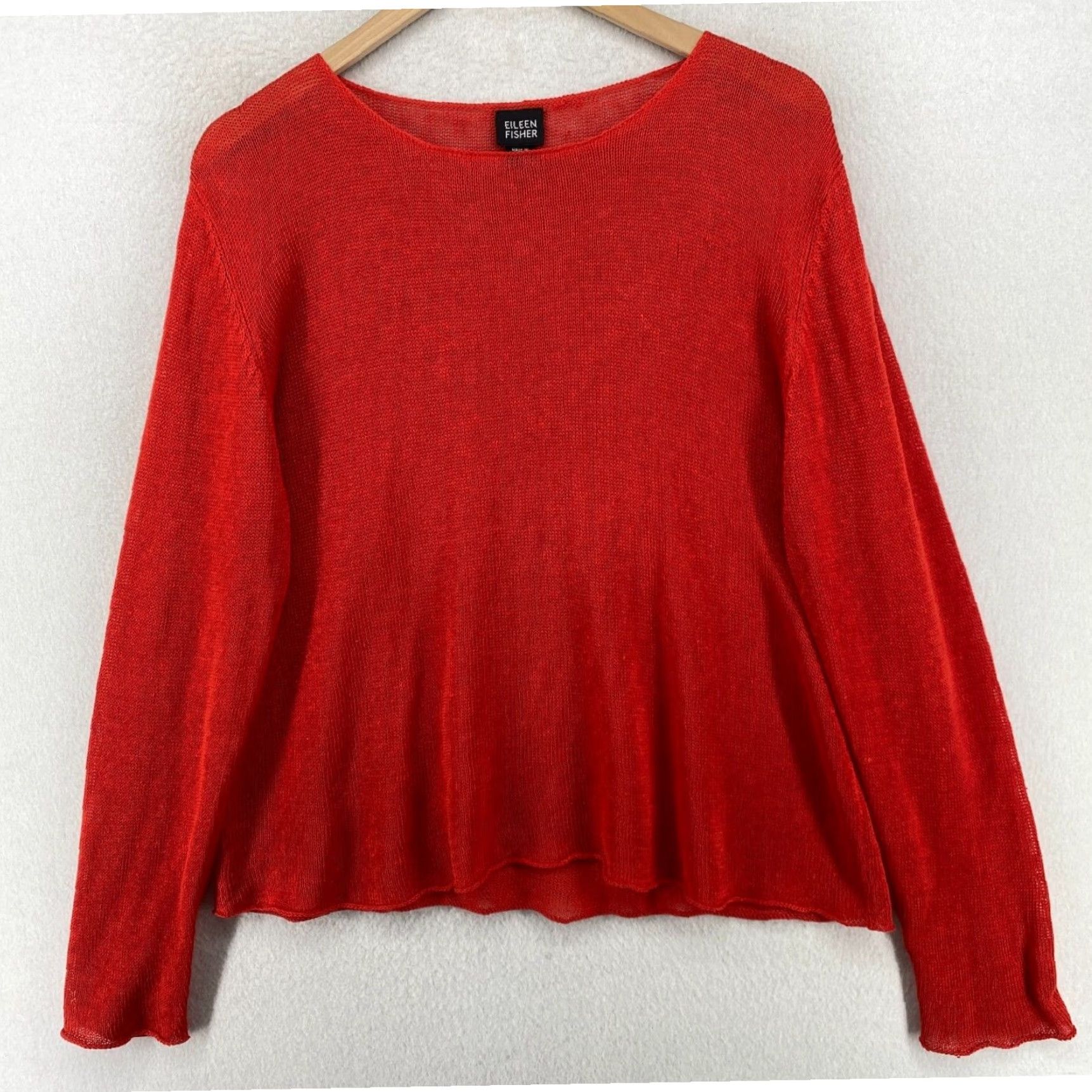 Eileen good Fisher Red Wool Sweater