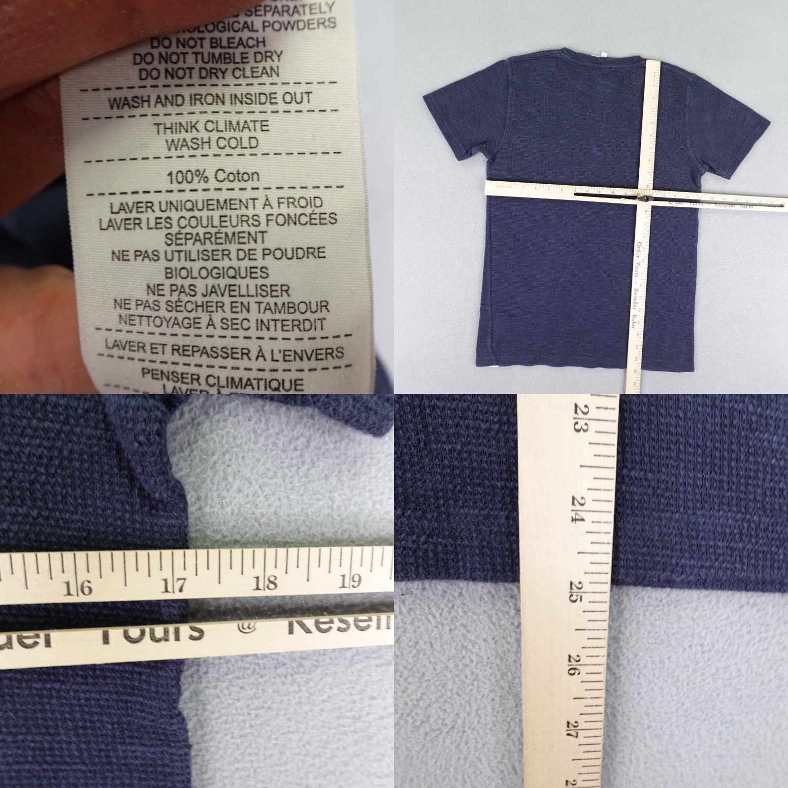 Norse Projects Norse Projects Shirt Mens Small Blue Knit Thermal Pocket Crew Neck T-Shirt 90s Outdoor Mens Size US S / EU 44-46 / 1 - 8 Thumbnail