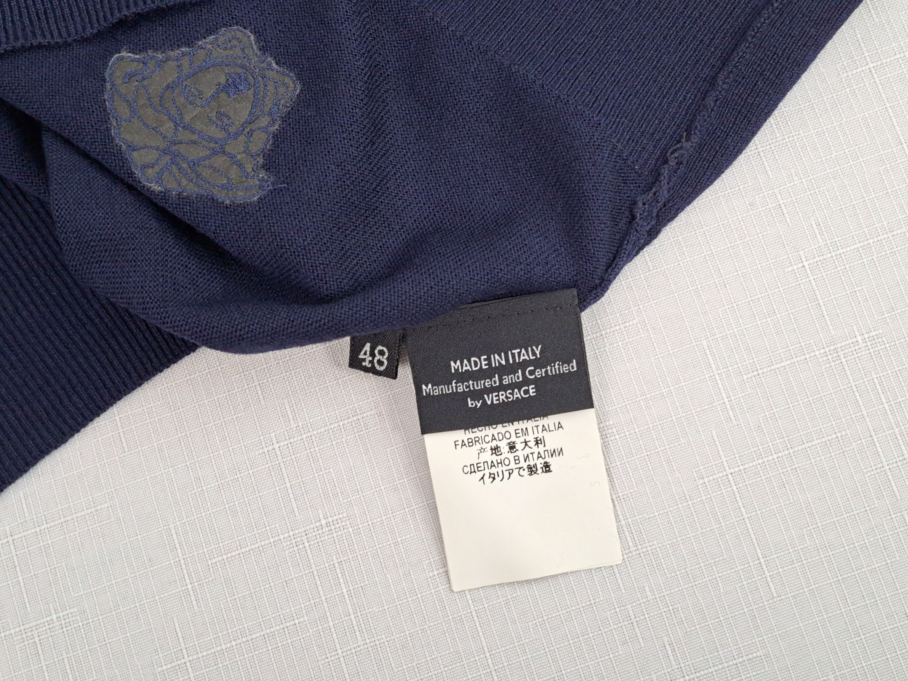 Versace Versace medusa logo crewneck knitted jumper. Size 48IT Size US M / EU 48-50 / 2 - 7 Thumbnail