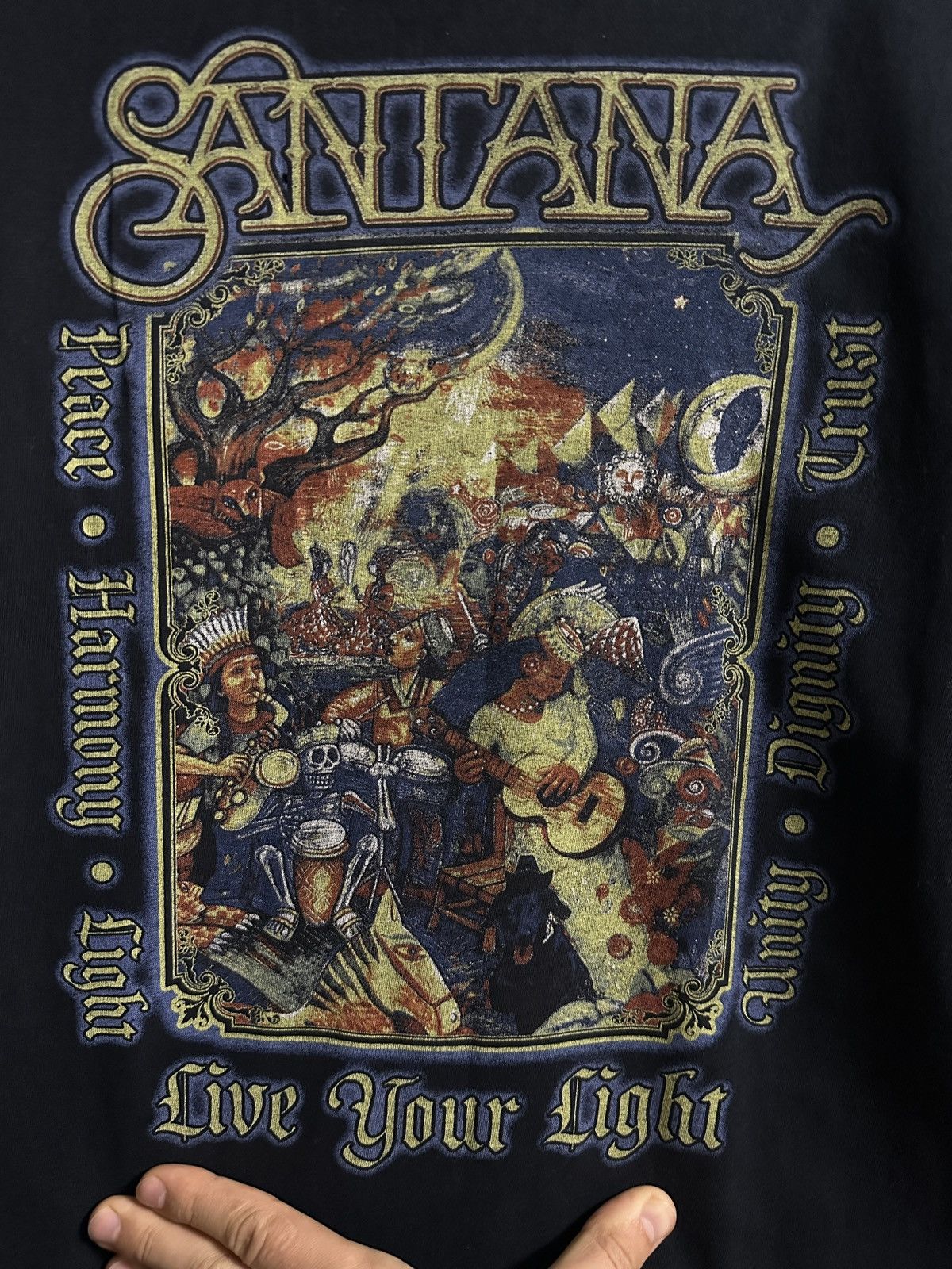 Band Tees Vintage T-Shirt Santana Live Your Light Tour 2008Y2K Size S Size US S / EU 44-46 / 1 - 3 Thumbnail