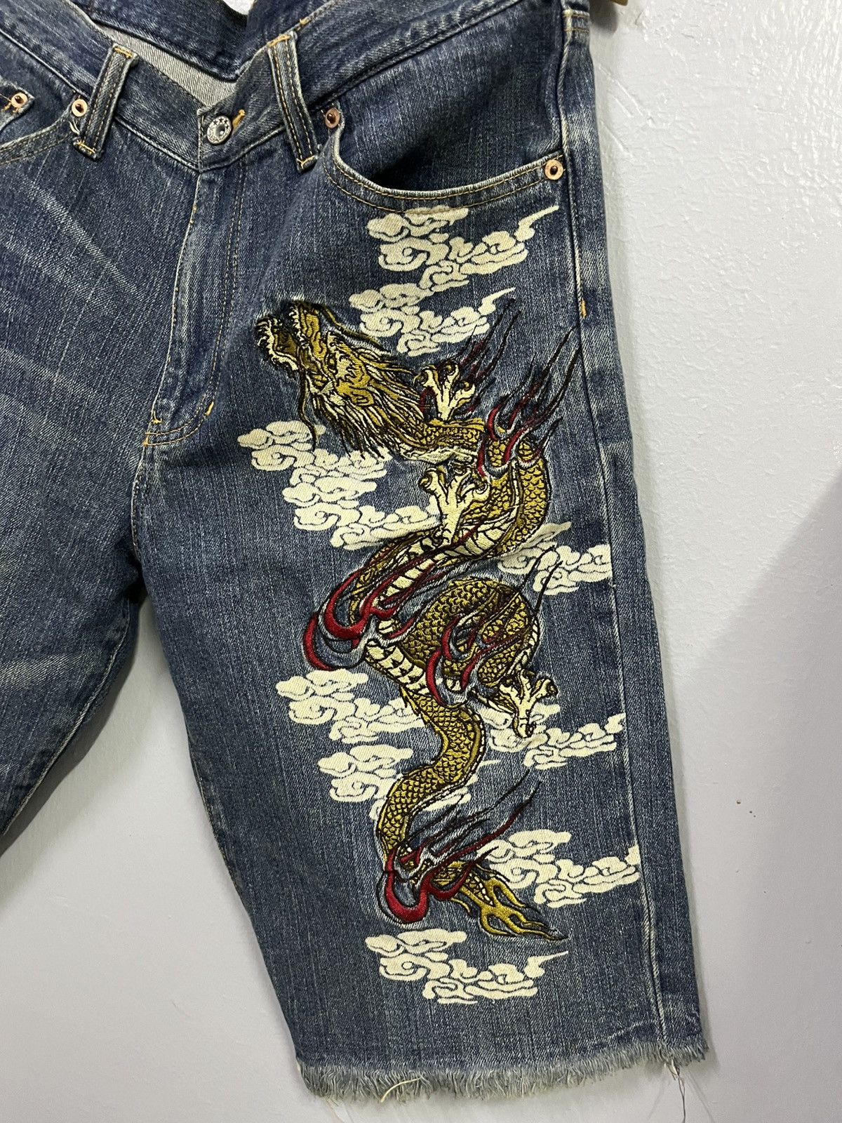 Japanese Brand SHORT PANTS SUKAJAN DRAGON Size US 36 / EU 52 - 3 Thumbnail