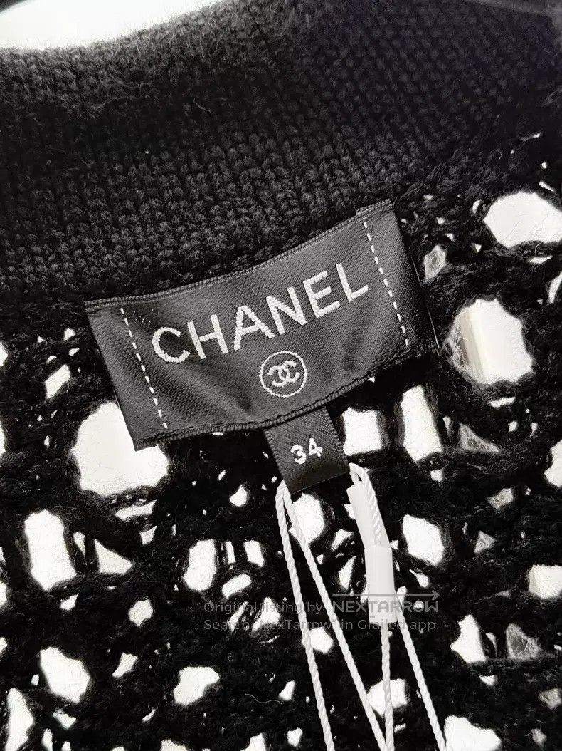 Chanel Chanel Hollow-out long-sleeved knitted cardigan jacket Size XXS / US 00 / IT 34 - 7 Thumbnail