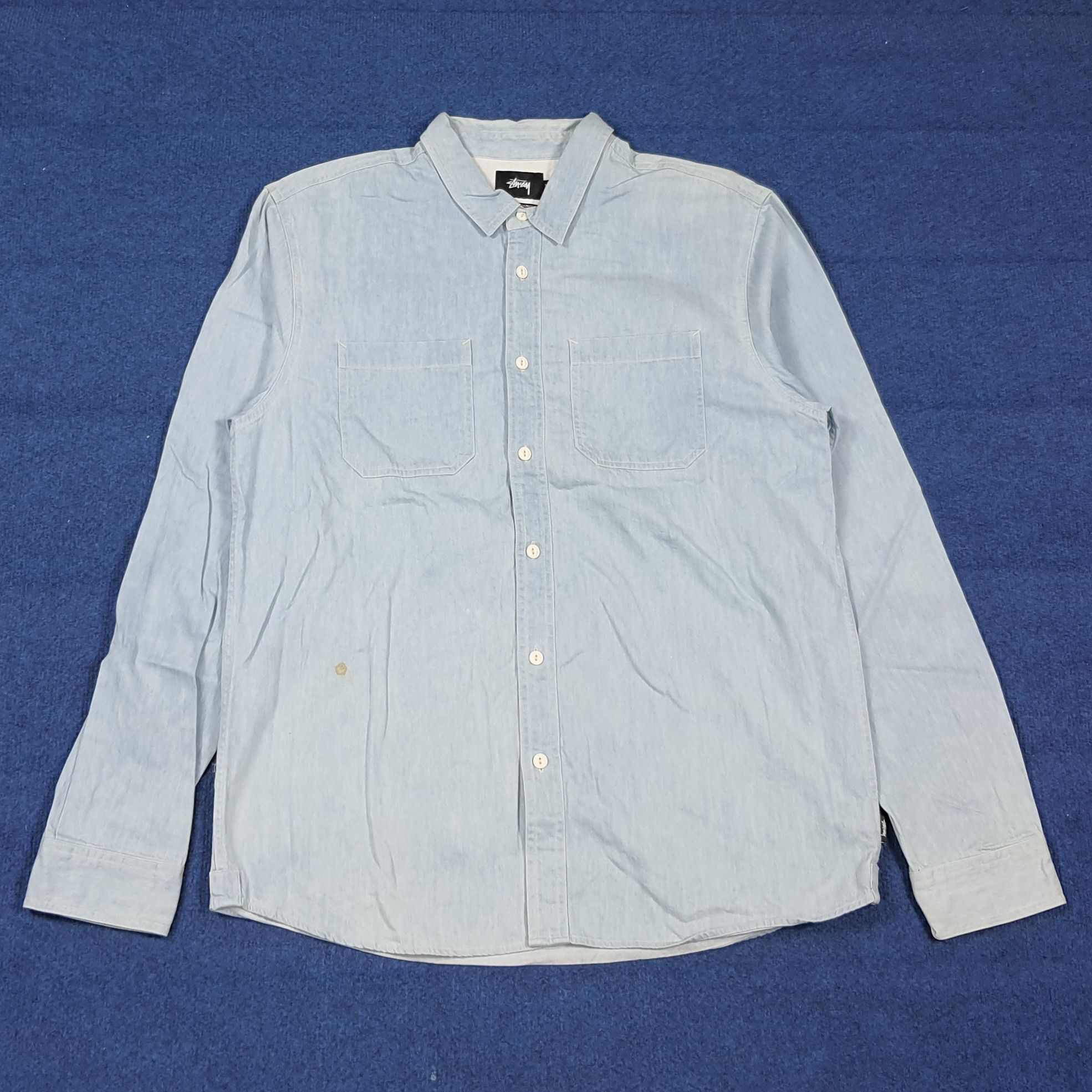 Stussy Vintage Stussy Custom Logo Button Up Shirt C285N36 Size US XL / EU 56 / 4 - 3 Thumbnail