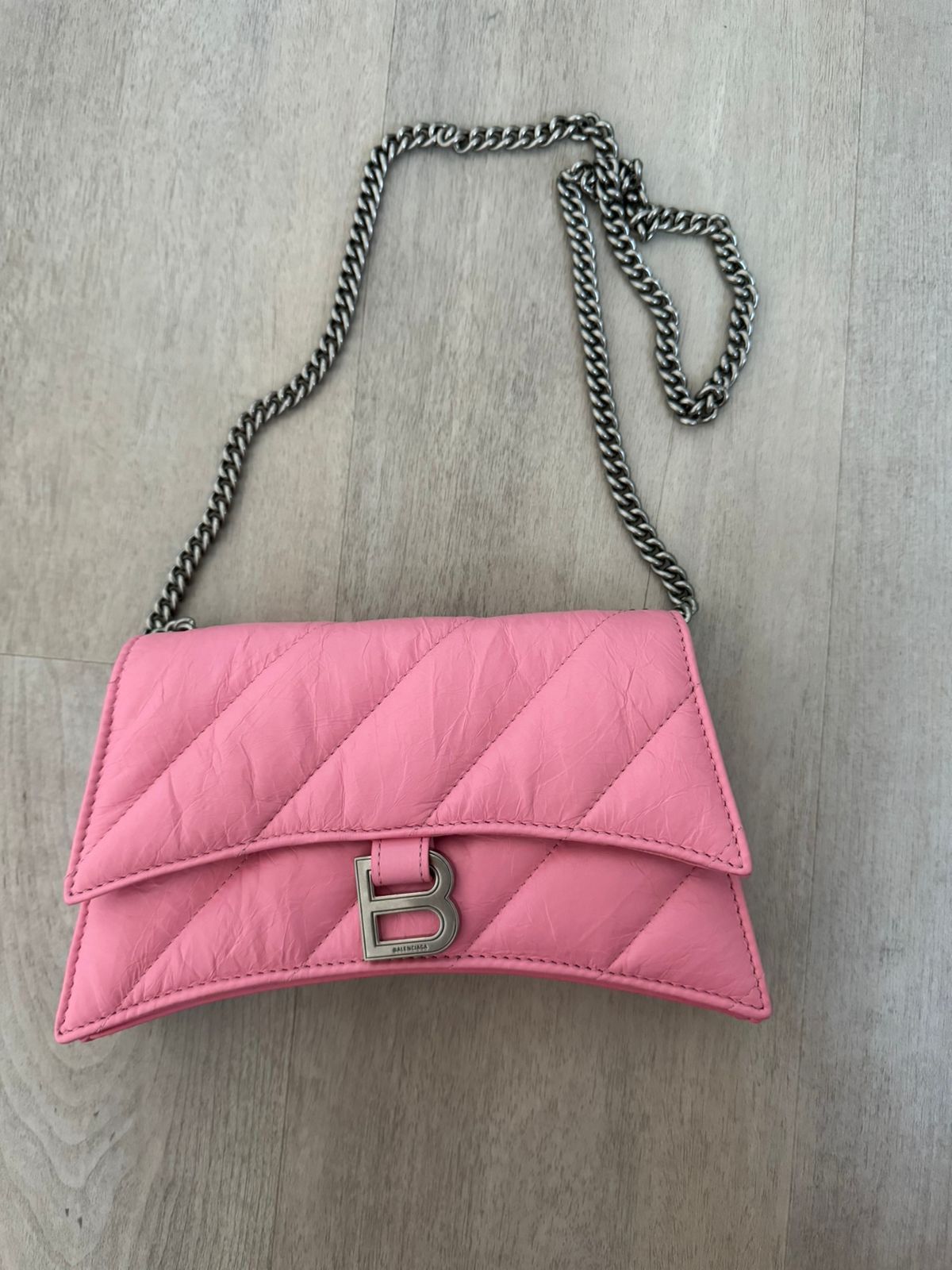 Balenciaga Balenciaga Crush Chained Bag In Pink Size ONE SIZE - 1 Thumbnail