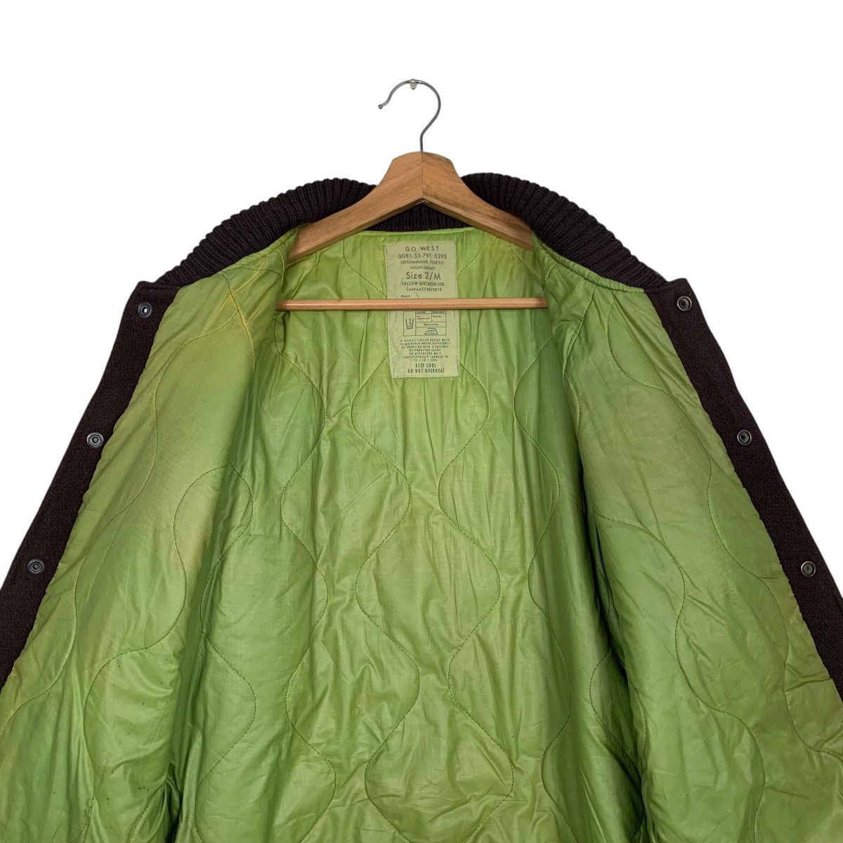 Vintage Vintage 90s GO WEST Yellow Division Award Jacket #2703-C121 Size US M / EU 48-50 / 2 - 12 Thumbnail
