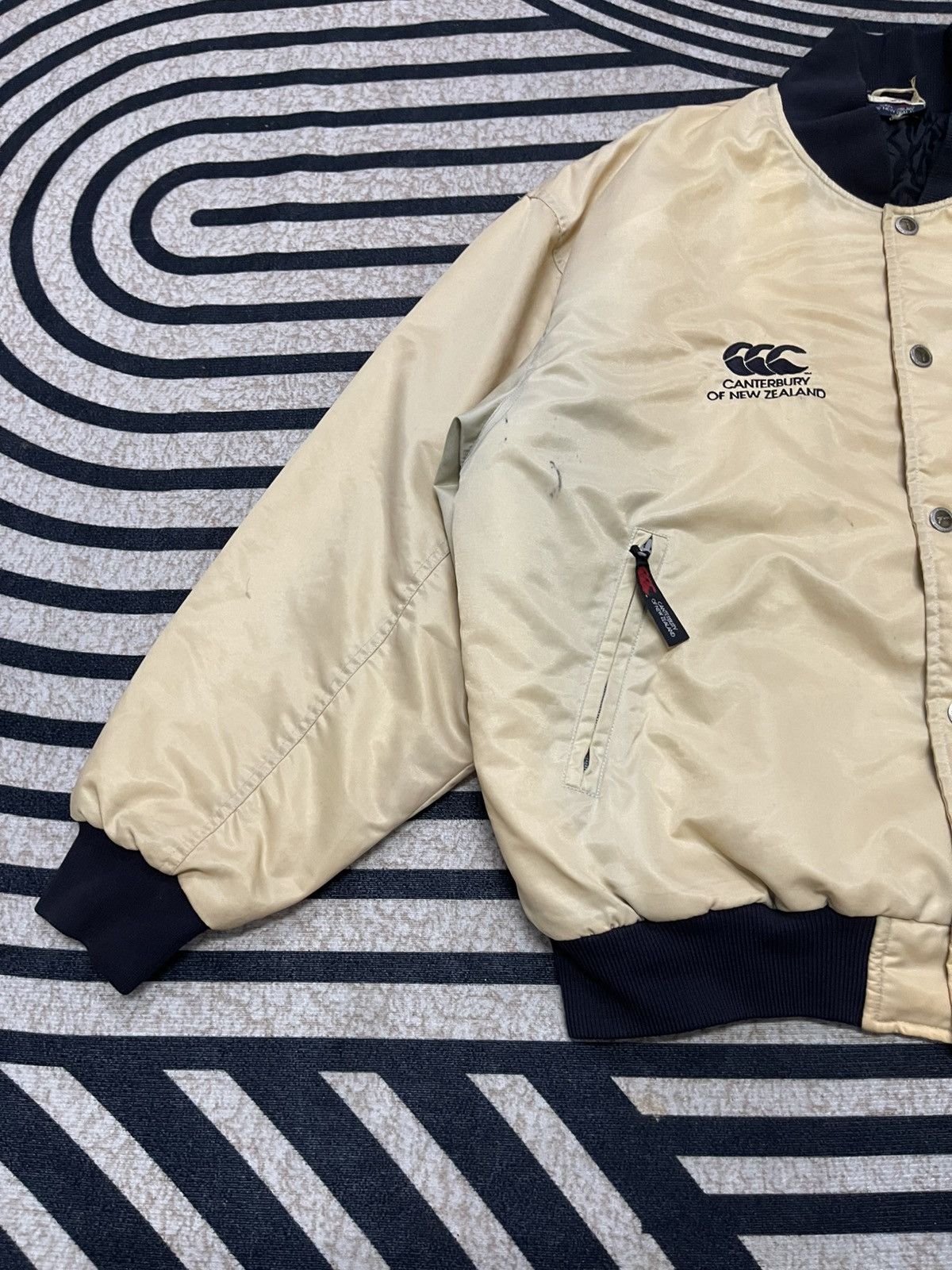 Canterbury of New Zealand 90s CANTERBURY OF NEW ZEALAND ALL BLACK STEINLAGER BOMBER Size US XL / EU 56 / 4 - 3 Thumbnail
