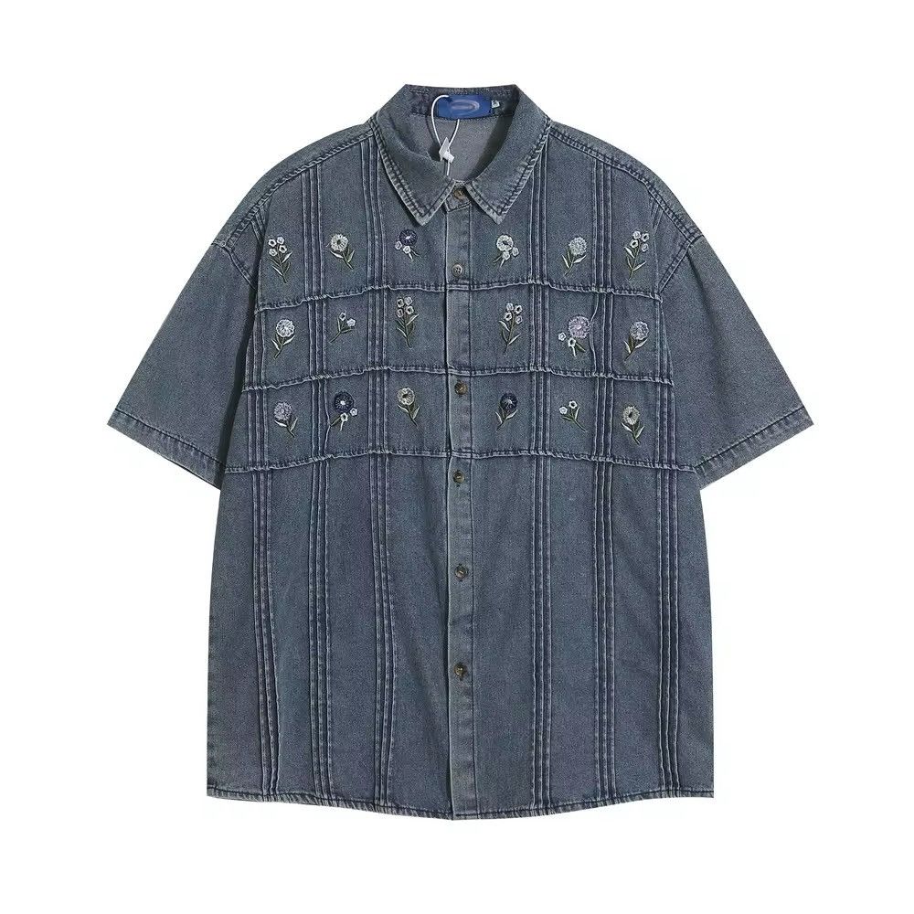 Designer × Vintage Streetwear Flower Retro Vintage Distressed Shirt Size US XL / EU 56 / 4 - 1 Thumbnail