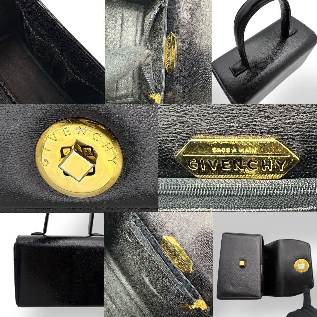 Givenchy Vintage Givenchy top handle bag in black leather Size ONE SIZE - 9 Thumbnail
