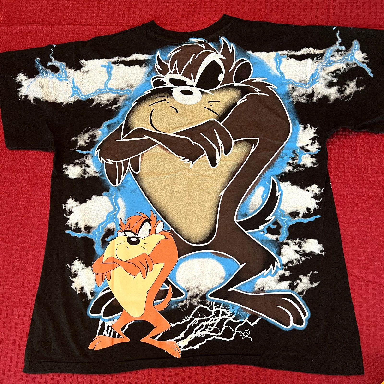 Other Taz Tasmanian devil thunder lightning modern aop style shirt Size US XL / EU 56 / 4 - 5 Thumbnail