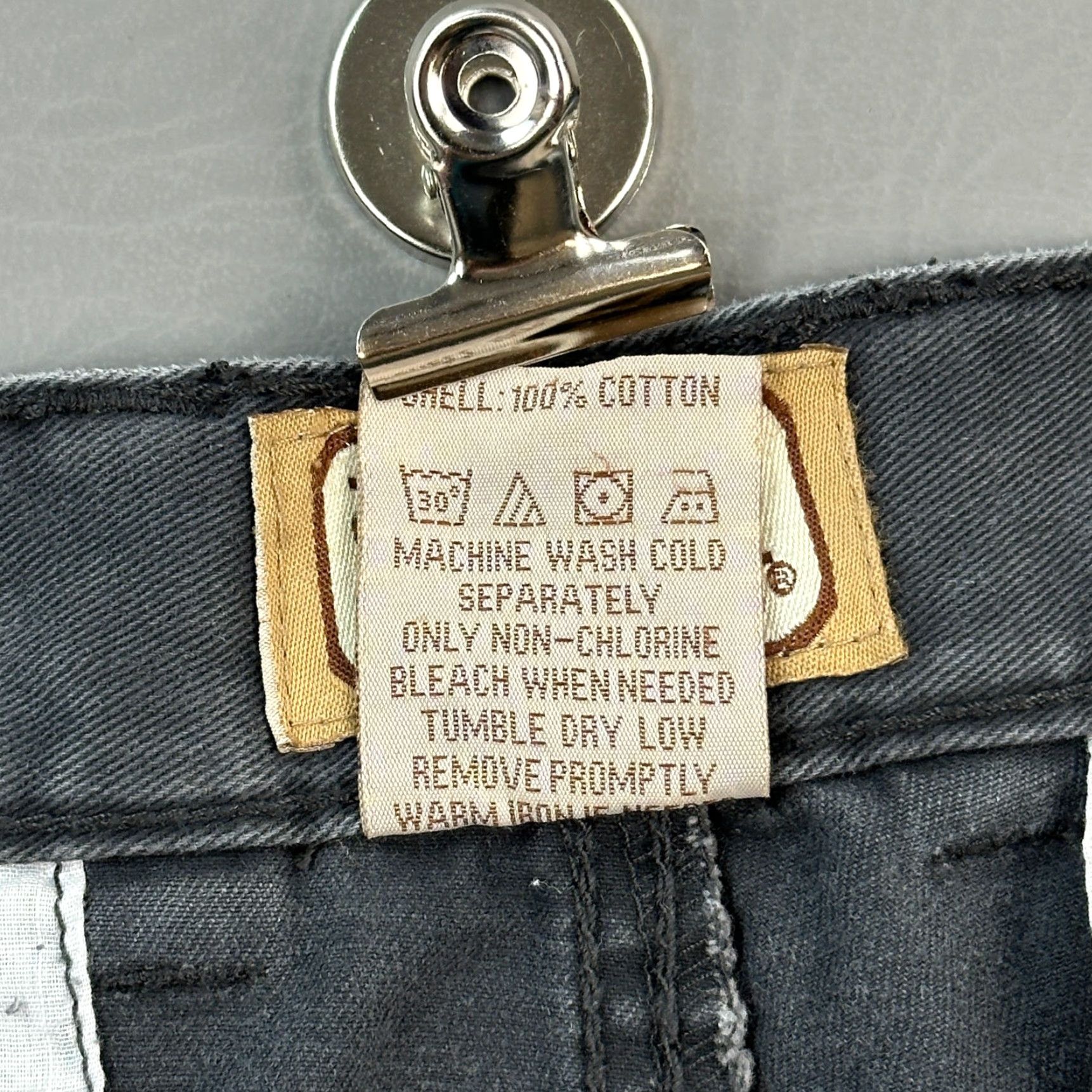 Vintage CE Schmidt Workwear Pants Mens 36x34 Gray Utility Cargo Work Wear Casual Size US 36 / EU 52 - 7 Thumbnail