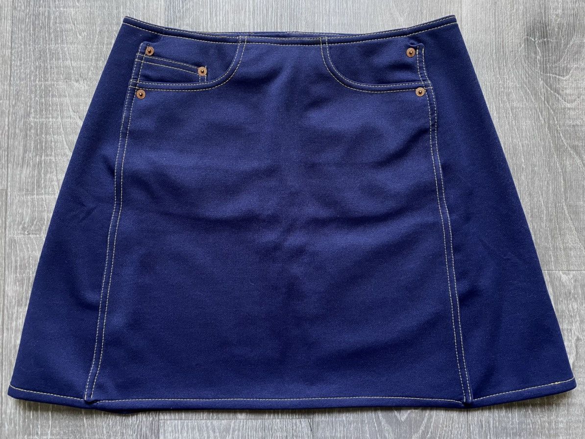 Jean Paul Gaultier Women’s Archival Gaultier Jeans Blue Polyester Mini Skirt Size 28" / US 6 / IT 42 - 7 Thumbnail
