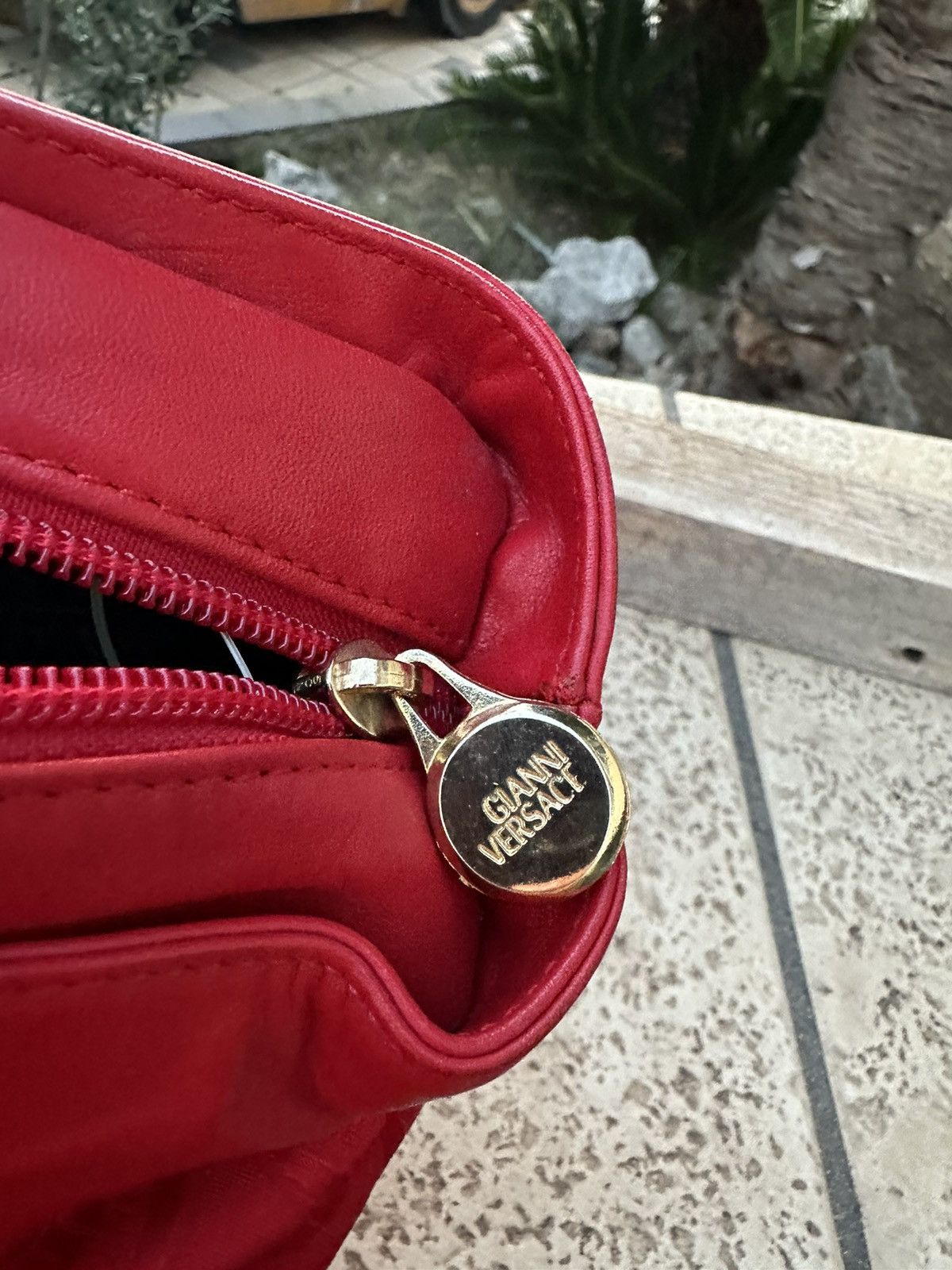 Versace Gianni Versace Red Bag Vintage 1990s Size ONE SIZE - 8 Thumbnail