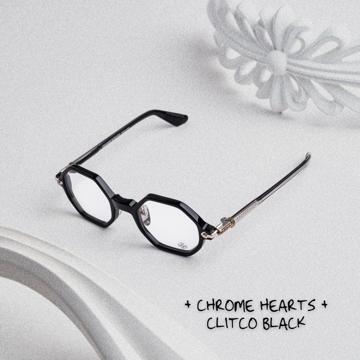 Chrome Hearts CHROME HEARTS CLITCO BLACK GLASSES Size ONE SIZE - 1 Thumbnail