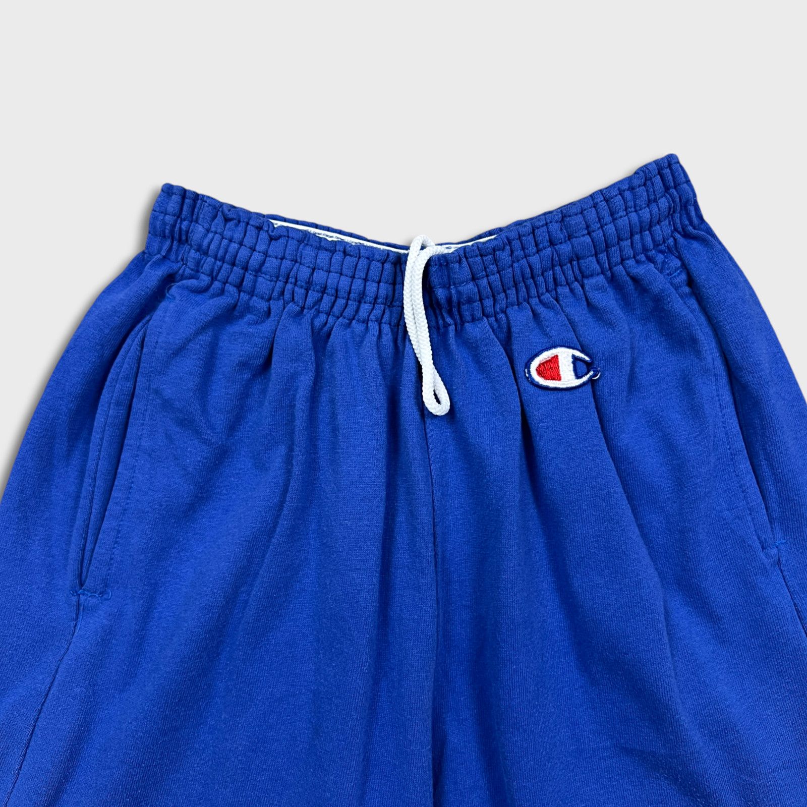 Champion × Vintage VTG 90s Champion Shorts Small C Logo Pocketed USA Fleece Gym Size US 26 / EU 42 - 2 Thumbnail