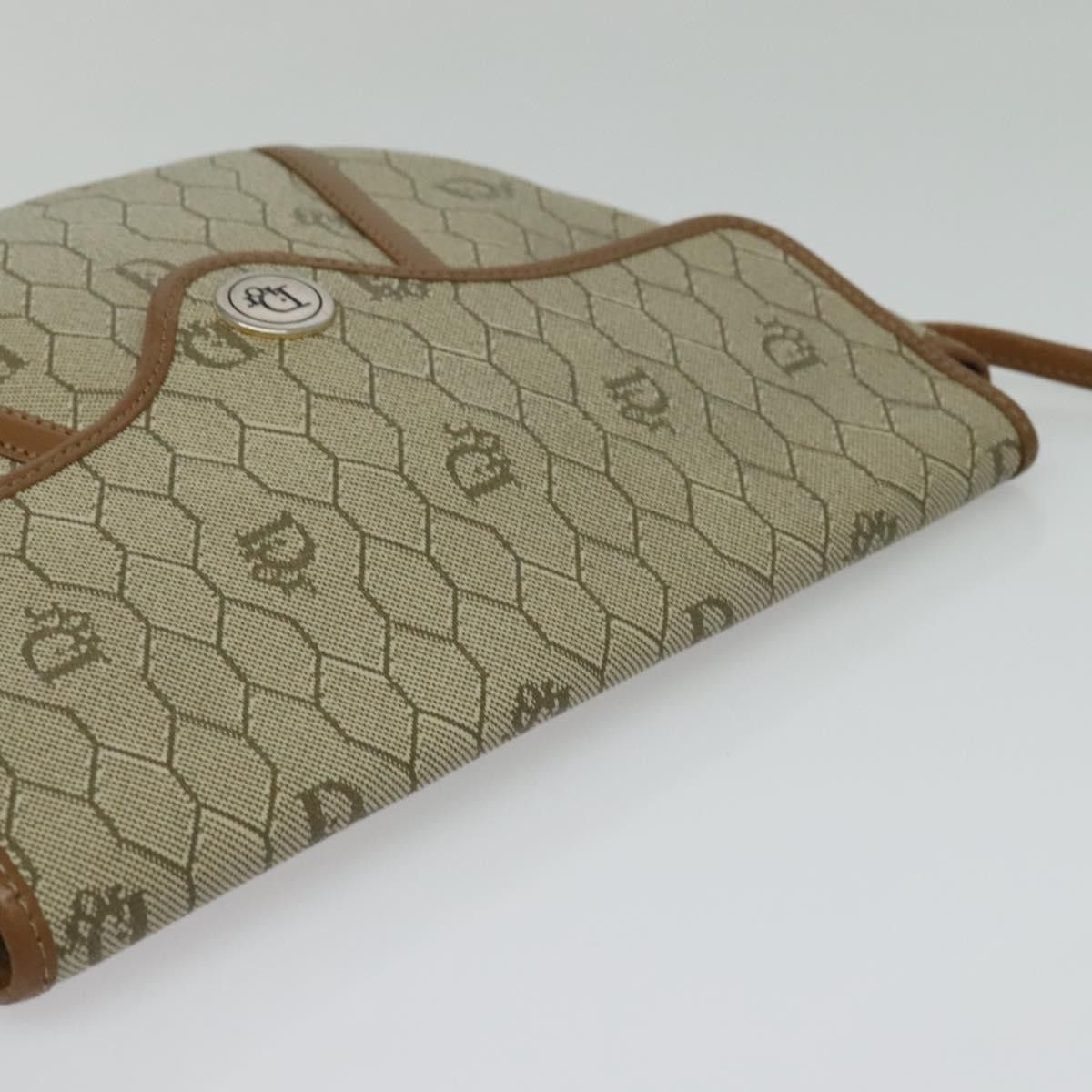 Dior DIOR Honeycomb Canvas Shoulder Bag Pvc Beige Gold Size ONE SIZE - 6 Thumbnail