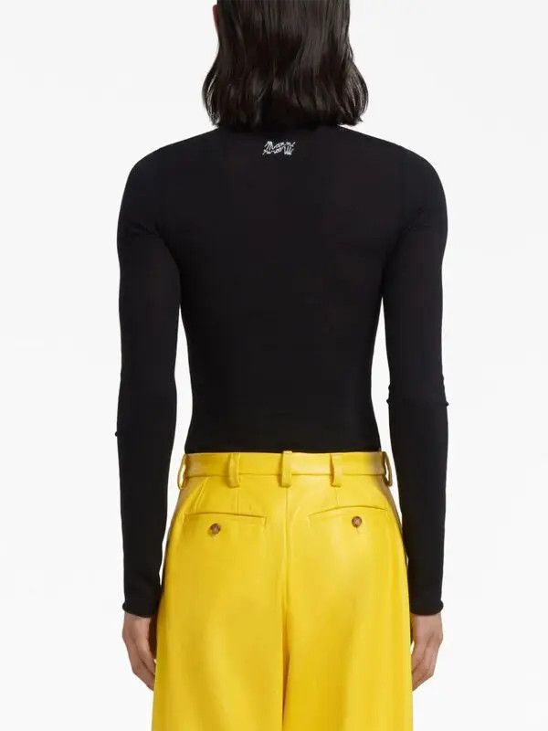 Marni oc11z0525 High-Neck Wool Jumper in Black Size US S / EU 44-46 / 1 - 3 Thumbnail