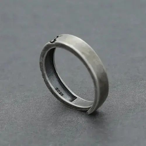 High Sport × Ring Of Fire Vintage Adjustable Retro S925 Male Index Finger Ring Size ONE SIZE - 2 Thumbnail