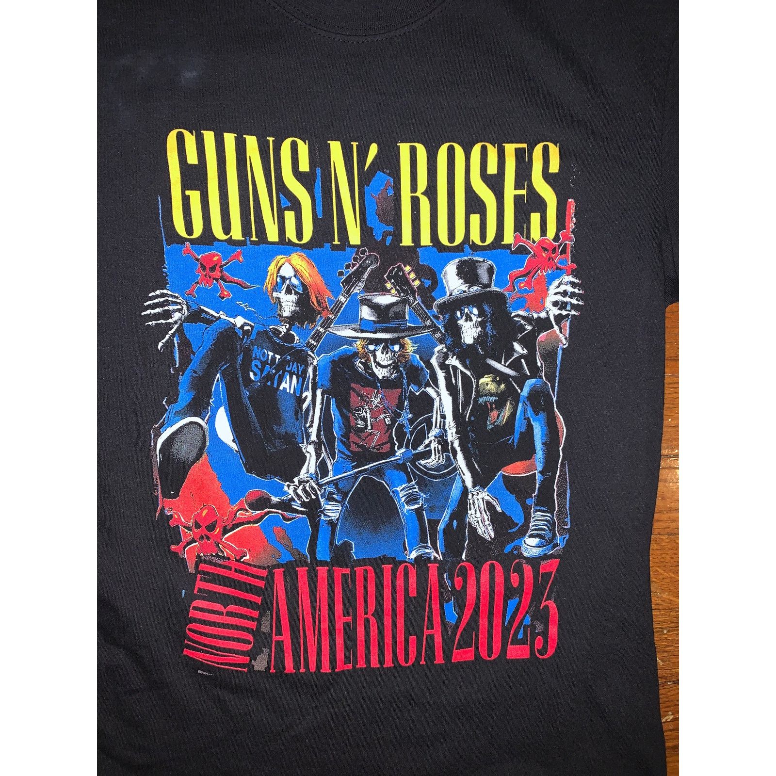 Band Tees Guns N Roses Tour T Shirt Small Black North America 2023 Size US S / EU 44-46 / 1 - 1 Thumbnail
