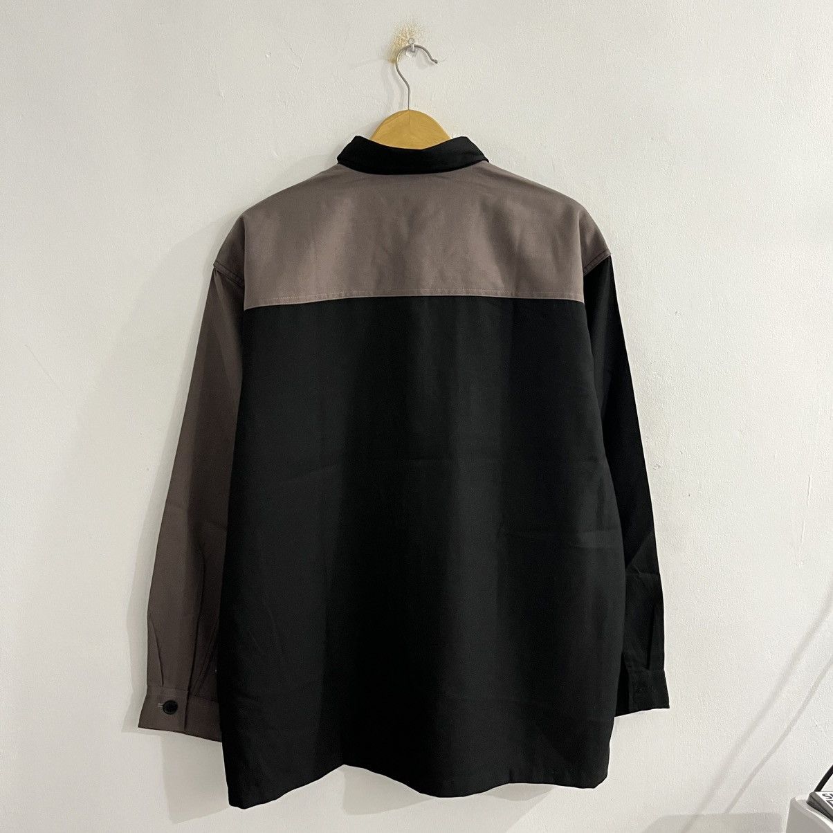 Japanese Brand Blank Two Tone Color Outer Shirt Size US L / EU 52-54 / 3 - 5 Thumbnail