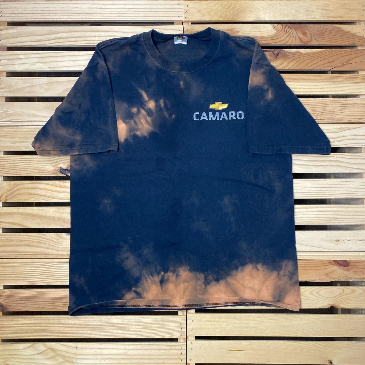 Fruit Of The Loom Camaro ZL1 Black & Bleached Muscle Car Promo Tee Size Large Size US L / EU 52-54 / 3 - 2 Thumbnail