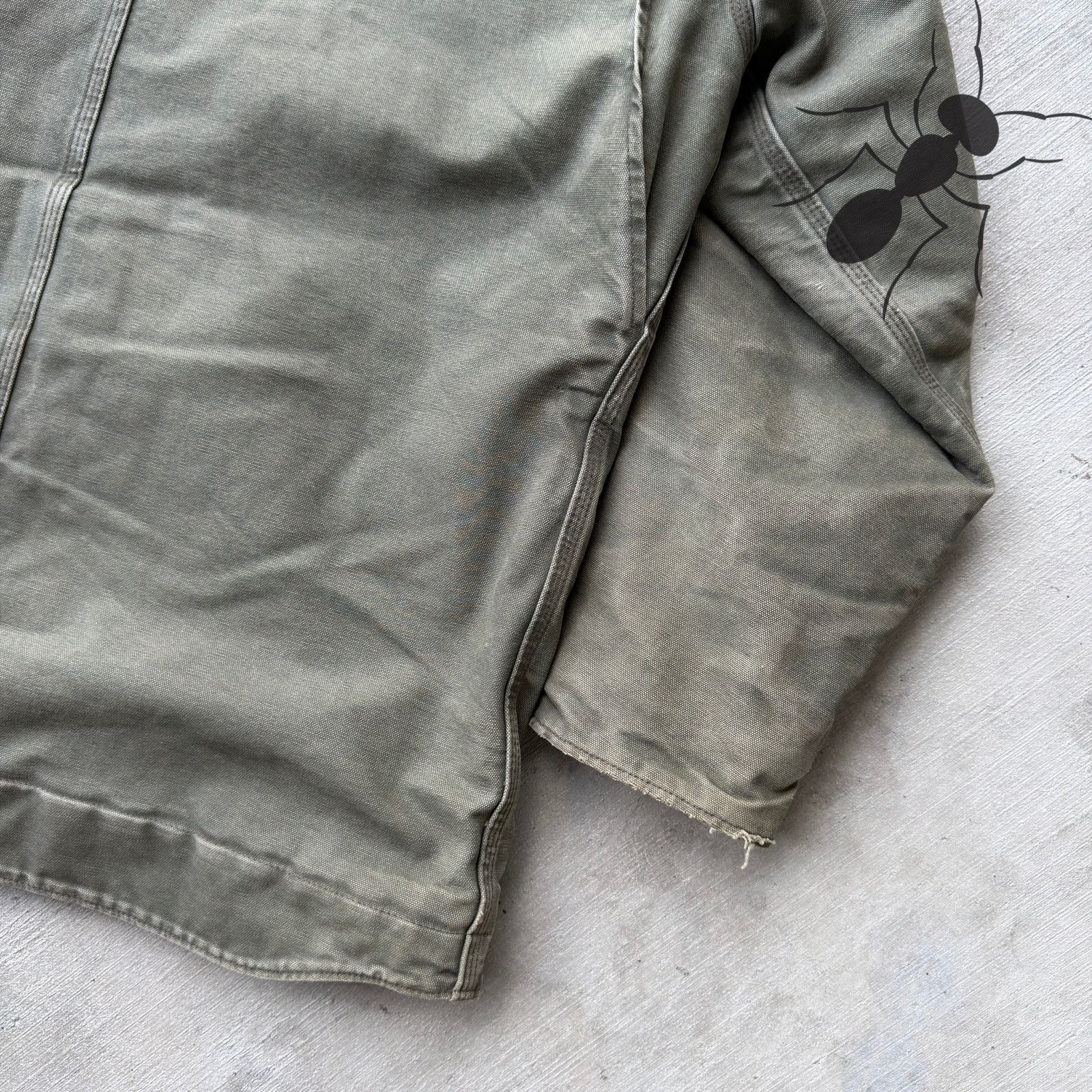 Carhartt × Vintage Carhartt C61 ARG green chore Sherpa work wear jacket Size US L / EU 52-54 / 3 - 8 Thumbnail