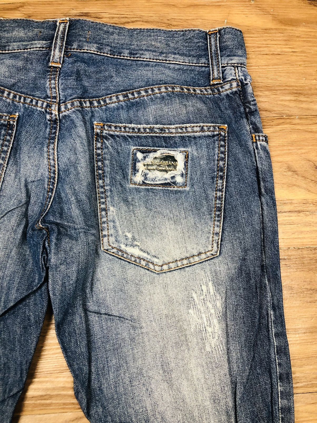 Dolce & Gabbana Dolce & Gabbana Distressed Jeans (33) Size US 44 / EU 60 - 19 Thumbnail