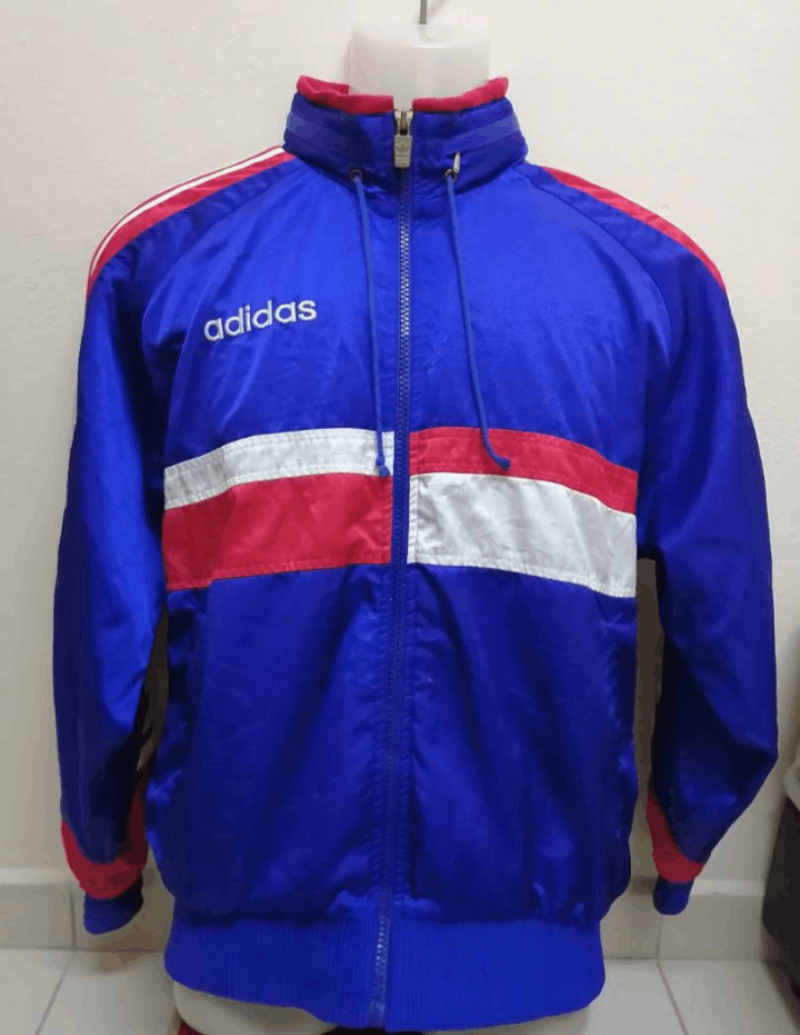 Adidas × Vintage Vintage 90s Adidas trainers jacket Size US L / EU 52-54 / 3 - 1 Thumbnail